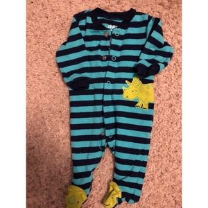 Dinosaur footie pajamas